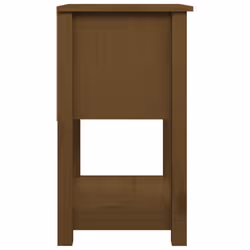 vidaXL 1/2x Solid Wood Pine Bedside Cabinet Nightstand End Table Multi Colours - Honey brown, 1 x Bedside cabinet - Additional view 5