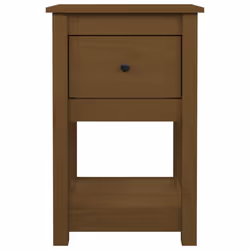 vidaXL 1/2x Solid Wood Pine Bedside Cabinet Nightstand End Table Multi Colours - Honey brown, 2 x Bedside cabinet - Additional view 6