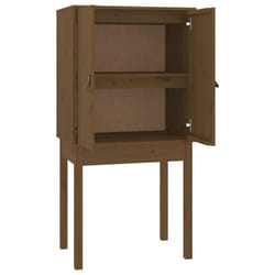 vidaXL Solid Wood Pine Highboard Home Sideboard Storage Cabinet Multi Colours - Honey brown