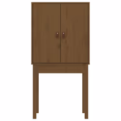 vidaXL Solid Wood Pine Highboard Home Sideboard Storage Cabinet Multi Colours - Honey brown - Additional view 5