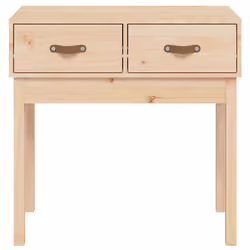 vidaXL Solid Wood Pine Console Table Side Sofa End Accent Table Multi Colours - Brown, 76.5 x 40 x 75 cm - Additional view 2