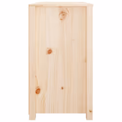 vidaXL Side Cabinet Side Table Storage Cupboard Sideboard Solid Wood Pine - Brown, 100 x 40 x 72 cm - Additional view 6