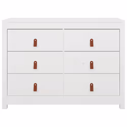 vidaXL Side Cabinet Side Table Storage Cupboard Sideboard Solid Wood Pine - White, 100 x 40 x 72 cm - Additional view 2