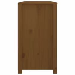 vidaXL Side Cabinet Side Table Storage Cupboard Sideboard Solid Wood Pine - Honey brown, 100 x 40 x 72 cm - Additional view 4