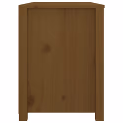 vidaXL Side Cabinet Side Table Storage Cupboard Sideboard Solid Wood Pine - Honey brown, 100 x 40 x 54 cm - Additional view 2