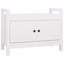 vidaXL Solid Wood Pine Hall Bench Chair Multi Colours 80x40x43 cm/80x40x60 cm - White, 80 x 40 x 60 cm