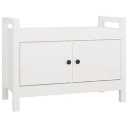 vidaXL Solid Wood Pine Hall Bench Chair Multi Colours 80x40x43 cm/80x40x60 cm - White, 80 x 40 x 60 cm