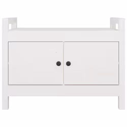 vidaXL Solid Wood Pine Hall Bench Chair Multi Colours 80x40x43 cm/80x40x60 cm - White, 80 x 40 x 60 cm