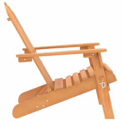 vidaXL 2x Solid Wood Acacia Garden Adirondack Chairs Wooden Outdoor Chair - Additional view 4