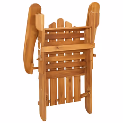 vidaXL 2x Solid Wood Acacia Garden Adirondack Chairs Wooden Outdoor Chair - Additional view 6
