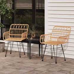 VidaXL 319426 outdoor chair Terrace Polyethylene, Polyrattan, Steel
