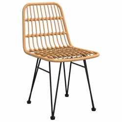 VidaXL 319428 outdoor chair Terrace Polyethylene, Polyrattan, Steel - Additional view 2