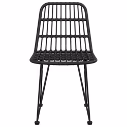VidaXL 319429 outdoor chair Terrace Polyethylene, Polyrattan, Steel Black - Additional view 4