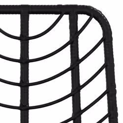 VidaXL 319431 outdoor chair Terrace Polyethylene, Polyrattan, Steel Black - Additional view 6
