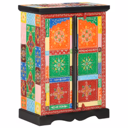 vidaXL Solid Wood Mango Hand Painted Sideboard with Doors Cabinet Cupboard - Additional view 10