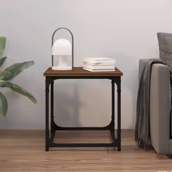 vidaXL Side Table Engineered Wood Couch Tea End Coffee Table Multi Colours - brown oak - Additional view 2