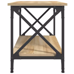 vidaXL Side Table Engineered Wood Accent Tea End Lamp Table Multi Colours - sonoma oak - Additional view 4