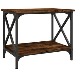vidaXL Side Table Engineered Wood Accent Tea End Lamp Table Multi Colours - smoked oak