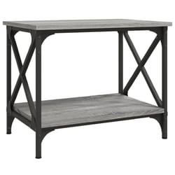 vidaXL Side Table Engineered Wood Accent Tea End Lamp Table Multi Colours - grey sonoma