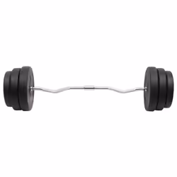 vidaXL Barbell Set Fitness Free Weight Plate Set Dumbbell Set Workout Tool - 90 kg, 2 - Additional view 2