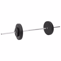 vidaXL Barbell Workout Home Gym Workout Fitness Weight Free Weight Plate Set - 2 x 10 kg + 4 x 5 kg + 6 x 1.25 kg + 4 x 2.5 kg - Additional view 2