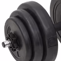 vidaXL Barbell Workout Home Gym Workout Fitness Weight Free Weight Plate Set - 2 x 10 kg + 4 x 5 kg + 6 x 1.25 kg + 4 x 2.5 kg - Additional view 7