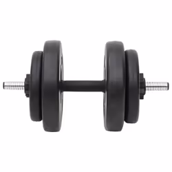 vidaXL Barbell Set Gym Fitness Dumbbell Bar Free Weight Dum Bell Barbell Bar - Curl bar - Additional view 4