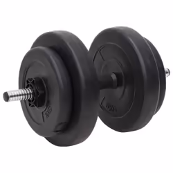 vidaXL Barbell Set Gym Fitness Dumbbell Bar Free Weight Dum Bell Barbell Bar - Curl bar - Additional view 5