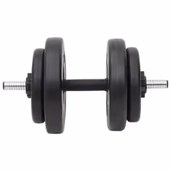 vidaXL Barbell Set Gym Fitness Dumbbell Bar Free Weight Dum Bell Barbell Bar - Super curl bar - Additional view 4