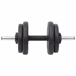 vidaXL Barbell Set Gym Fitness Dumbbell Bar Free Weight Dum Bell Barbell Bar - Super curl bar - Additional view 6