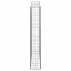 vidaXL Arched Gabion Basket Stone Basket Gabion Retaining Wall Galvanised Iron - 200 x 30 x 180/200 cm/ 7 pcs - Additional view 4