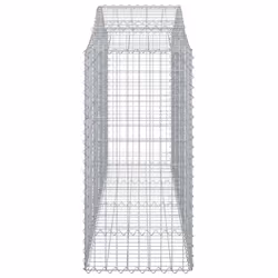 vidaXL Arched Gabion Basket Stone Basket Gabion Retaining Wall Galvanised Iron - 200 x 50 x 100/120 cm/20 pcs - Additional view 4