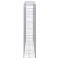 vidaXL Arched Gabion Baskets 8 pcs 400x50x220/240 cm Galvanised Iron - Additional view 4