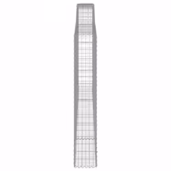 vidaXL Arched Gabion Basket Stone Basket Gabion Retaining Wall Galvanised Iron - 400 x 30 x 180/200 cm/ 2 pcs - Additional view 4