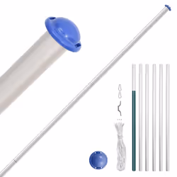 vidaXL Netherlands Flag and Pole 6.23 m Aluminium Dutch Holland Flag Pole