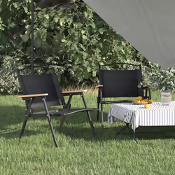 VidaXL 319482 outdoor chair Terrace Oxford, Steel Black