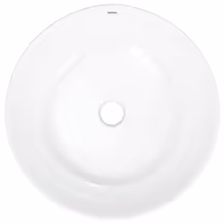 vidaXL Wash Basin Countertop Wash Sink Cloakroom Basin White Ceramic Round - Additional view 5