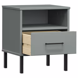 VidaXL 350971 nightstand/bedside table Grey - Additional view 5