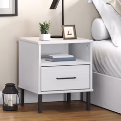 VidaXL 350972 nightstand/bedside table White