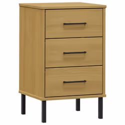 VidaXL 350976, Brown, Metal, Pinewood, OSLO, 400 mm, 350 mm, 645 mm