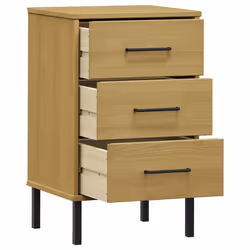 VidaXL 350976 nightstand/bedside table Brown - Additional view 5