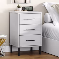 VidaXL 350978 nightstand/bedside table White