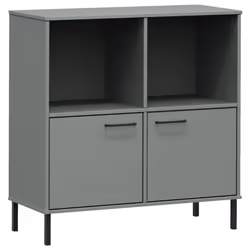 VidaXL 351016, Grey, Metal, Wood, Pinewood, 900 mm, 350 mm