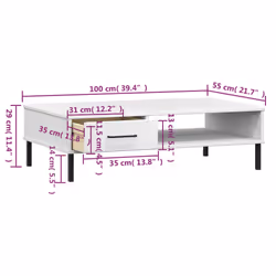 VidaXL 351038 coffee/side/end table - Additional view 7