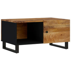 vidaXL Coffee Table Solid Wood Reclaimed and Engineered Wood Accent End Table - honey brown