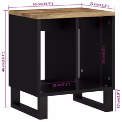VidaXL 350644 nightstand/bedside table - Additional view 8
