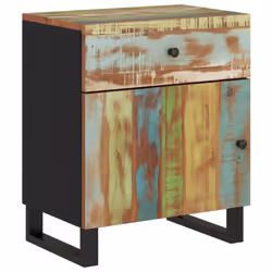 vidaXL Bedside Cabinet Bed Table Side Table Telephone Stand Bedroom Nightstand - multicolour - Additional view 10