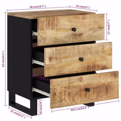VidaXL 350660 nightstand/bedside table - Additional view 8