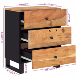 VidaXL 350661 nightstand/bedside table - Additional view 8