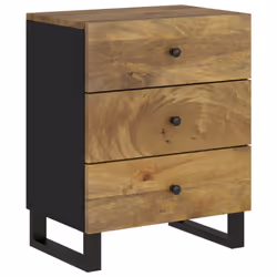 vidaXL Bedside Cabinet Bed Table Side Table Telephone Stand Bedroom Nightstand - honey brown